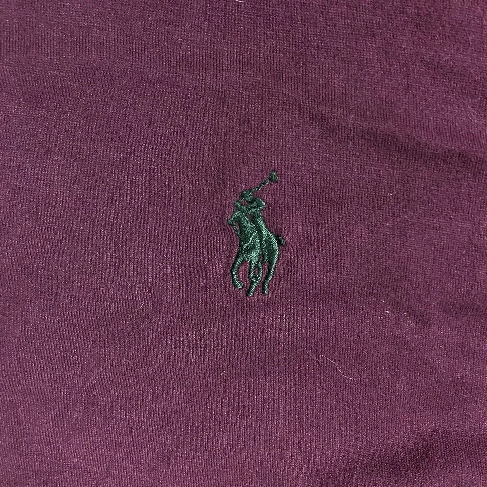 Polo Ralph Lauren Polo Shirt Size Large Maroon Embroidered Green Pony Logo